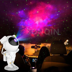 Proyector De Galaxia Tipo Astronauta Con Luz Rgb Y Parlante